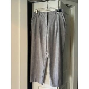 Abercrombie & Fitch Curve Love High Rise Straight Pant Grey 32 NWT
